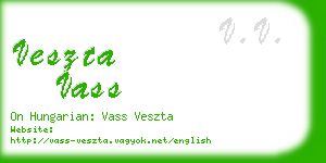 veszta vass business card